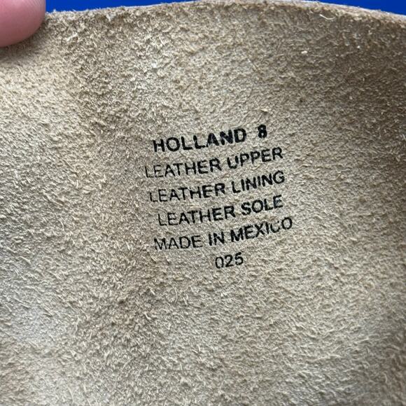 Freebird By Steven Holland Gray Smoke Leather Boots Size 8 - Picture 7 of 7